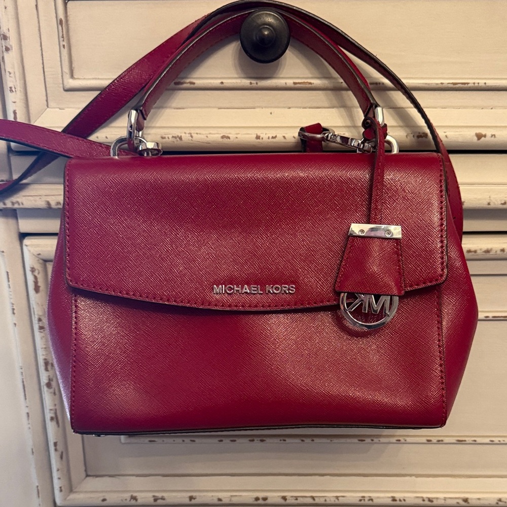 Michael Kors Cherry Red Satchel